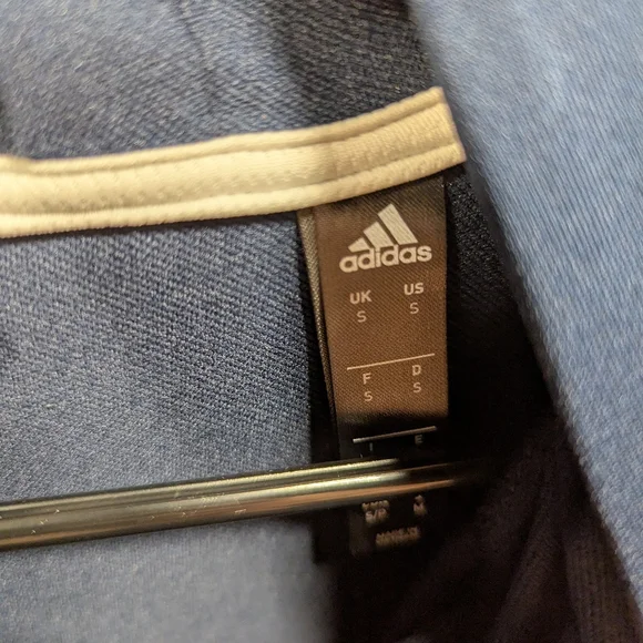 Navy Blue Adidas Sleeveless Hoodie - Picture 4 of 4